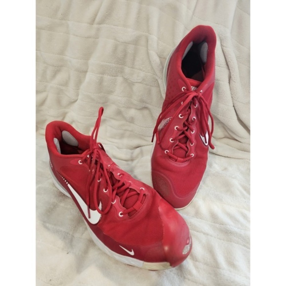 Nike Alpha Huarache Elite 3 Low Baseball Cleats Size 14 Red CK0746-600 K009‎